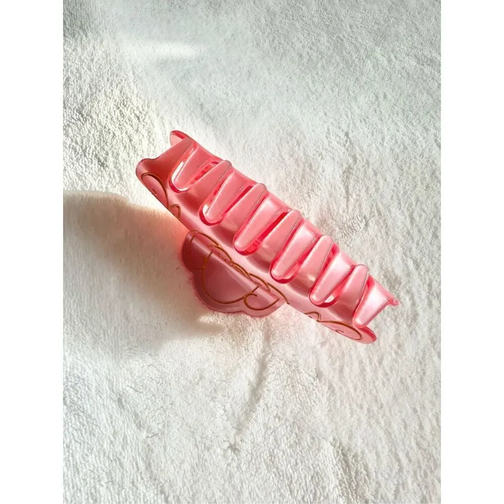 Disney The Little Mermaid Ariel Seashell Hair Claw Clip Pink Gold